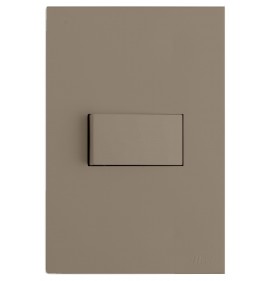 Conjunto Interruptor Paralelo Horizontal 4x2 - RECTA FENDI SATIN FOSCO